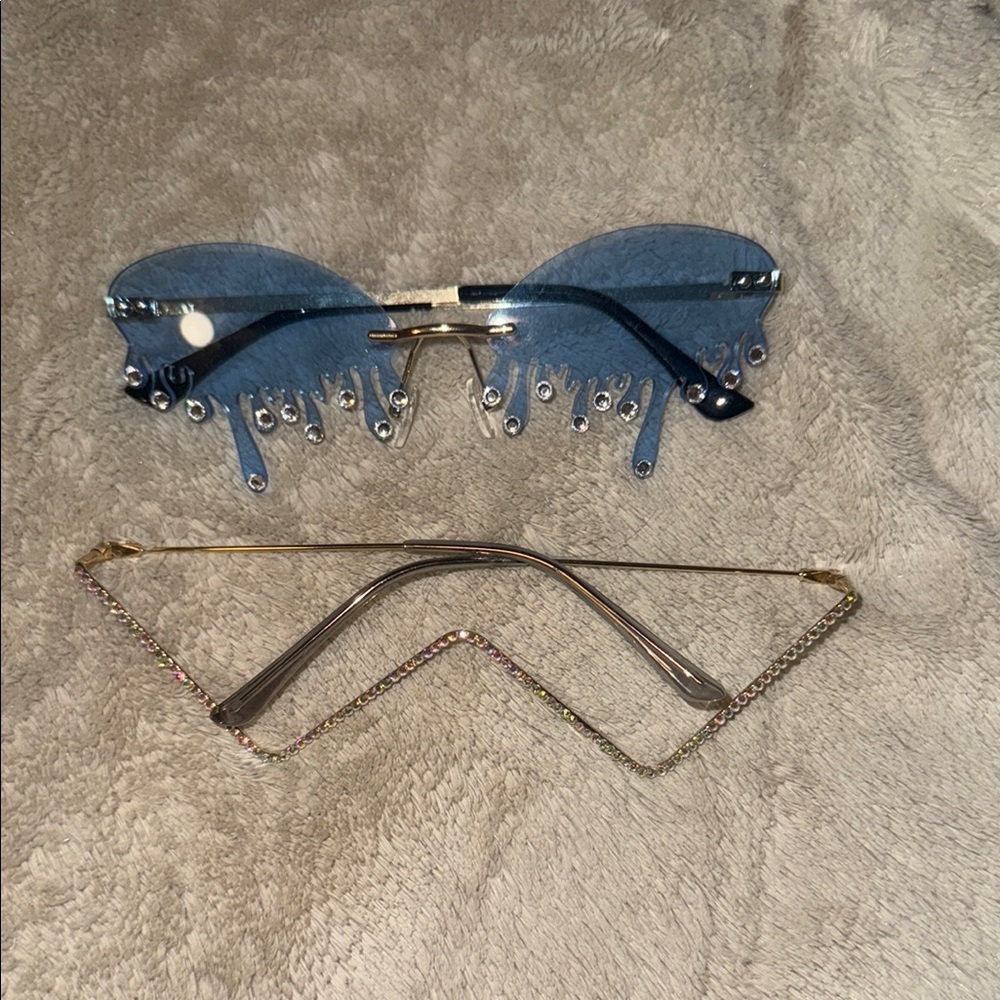 Stylish Sunglasses with crystal Accents